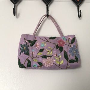 Adorable Beaded Iridescent Clutch